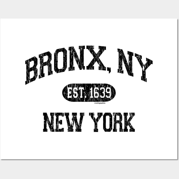 Bronx NY Arch Distress Retro Print Wall Art by FireflyCreative